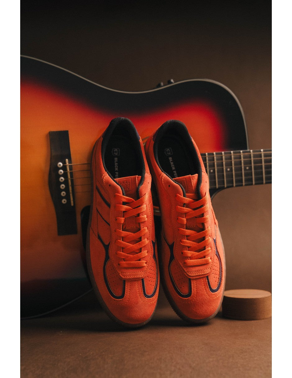 Lowtop Suede Sneaker PARMA Electric Orange