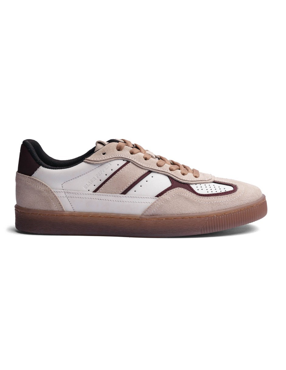 Lowtop Leather Sneaker PARMA Cream/Wine