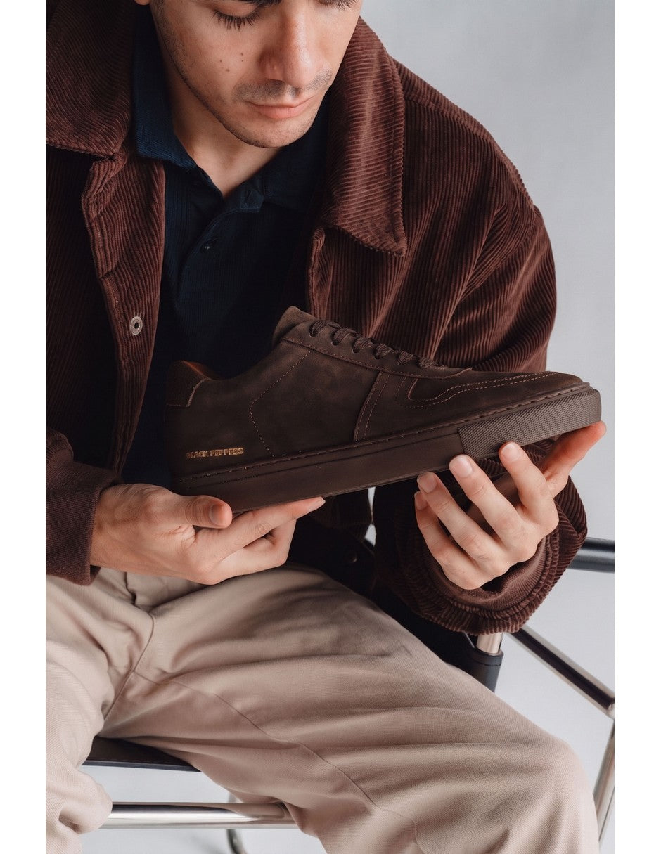 Lowtop Suede Sneaker TURIN Full Chocolate