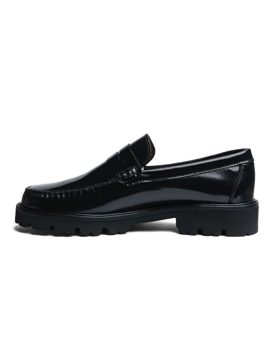Leather Loafers Black