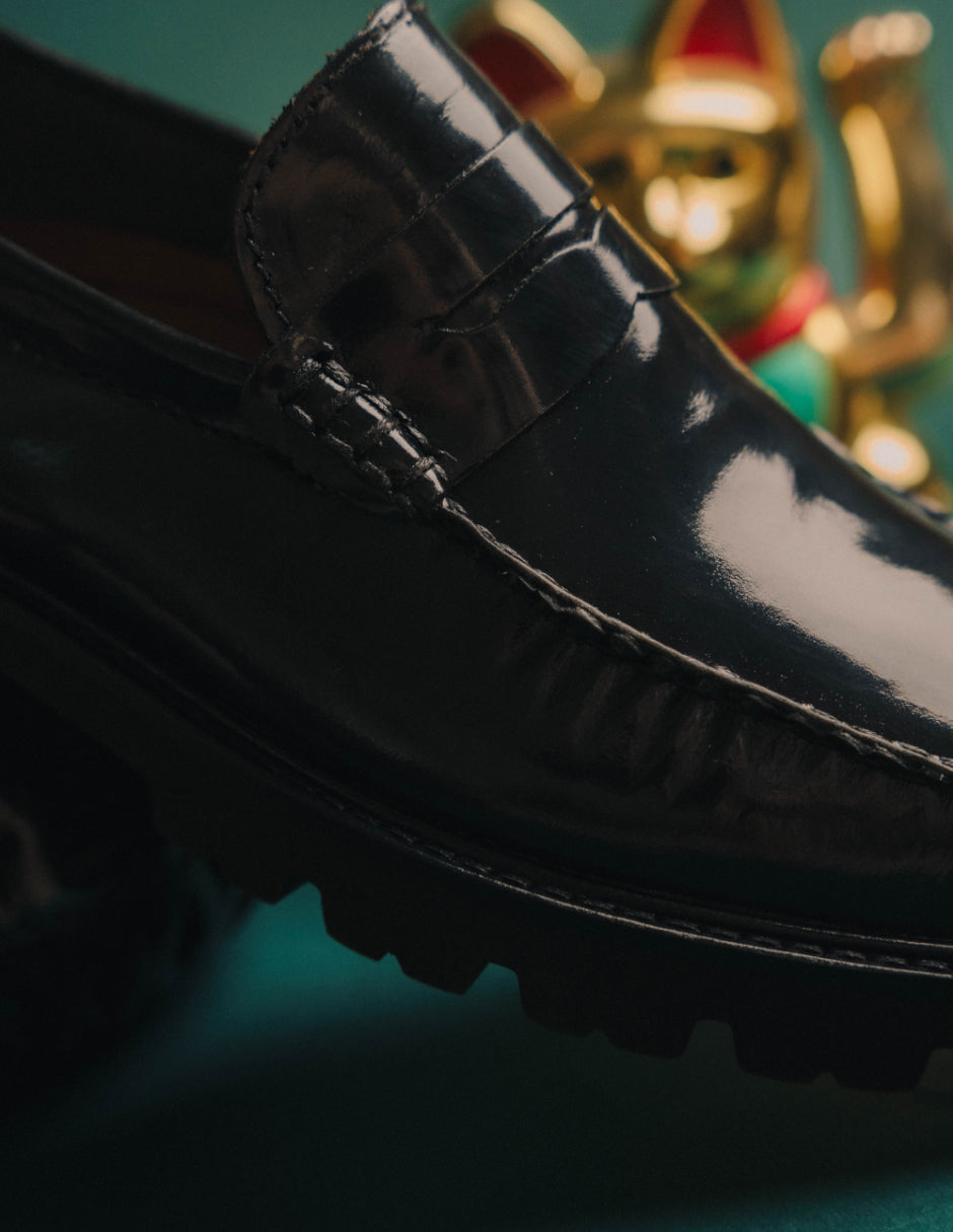 Leather Loafers Black