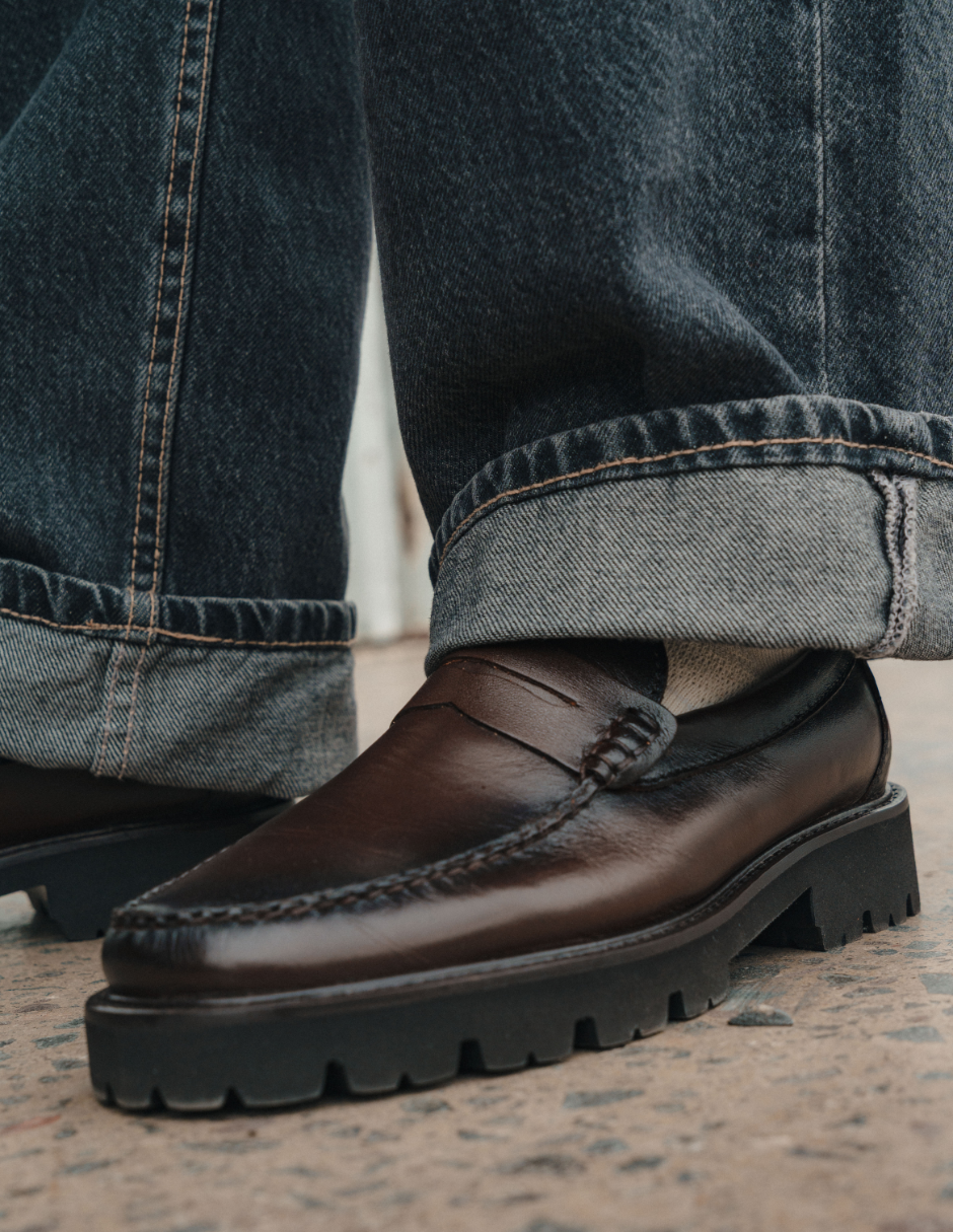 Leather Loafers Chocolate