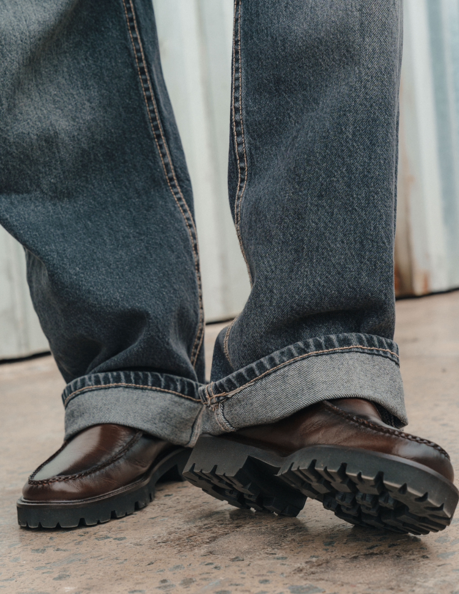 Leather Loafers Chocolate