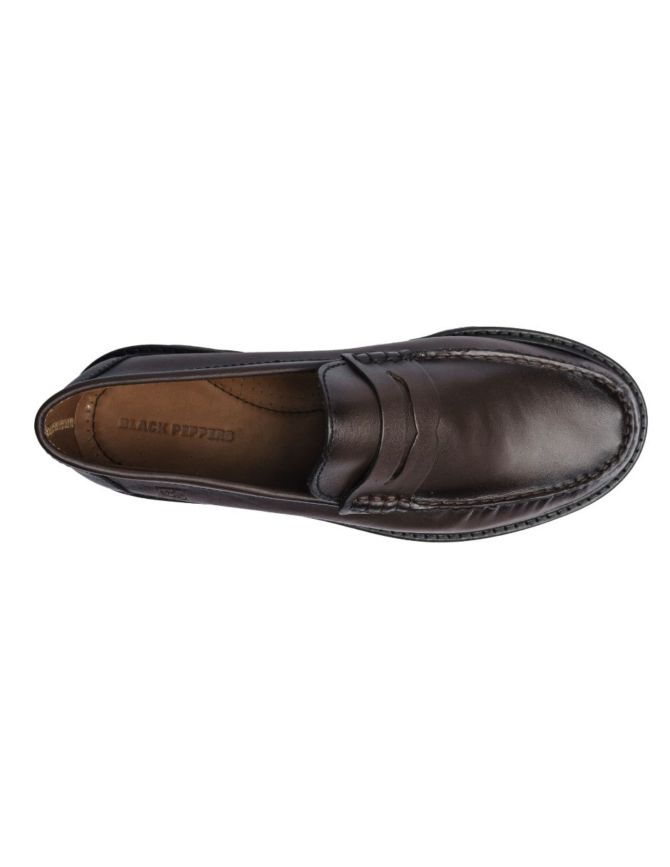 Leather Loafers Chocolate