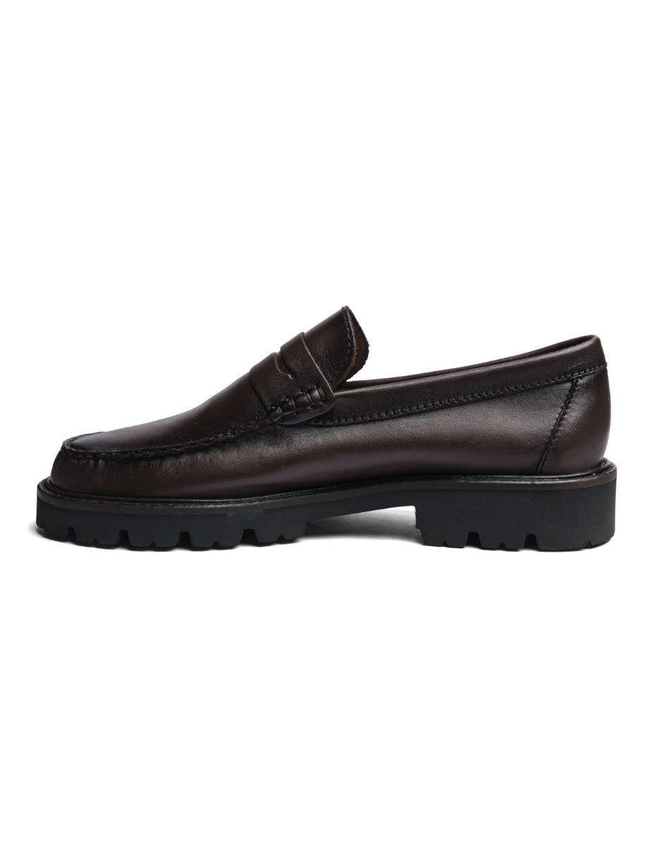 Leather Loafers Chocolate