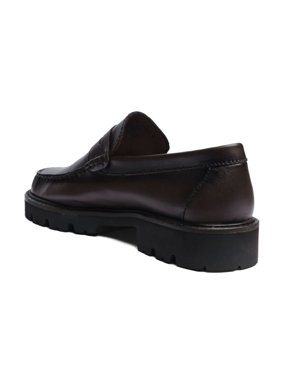 Leather Loafers Chocolate