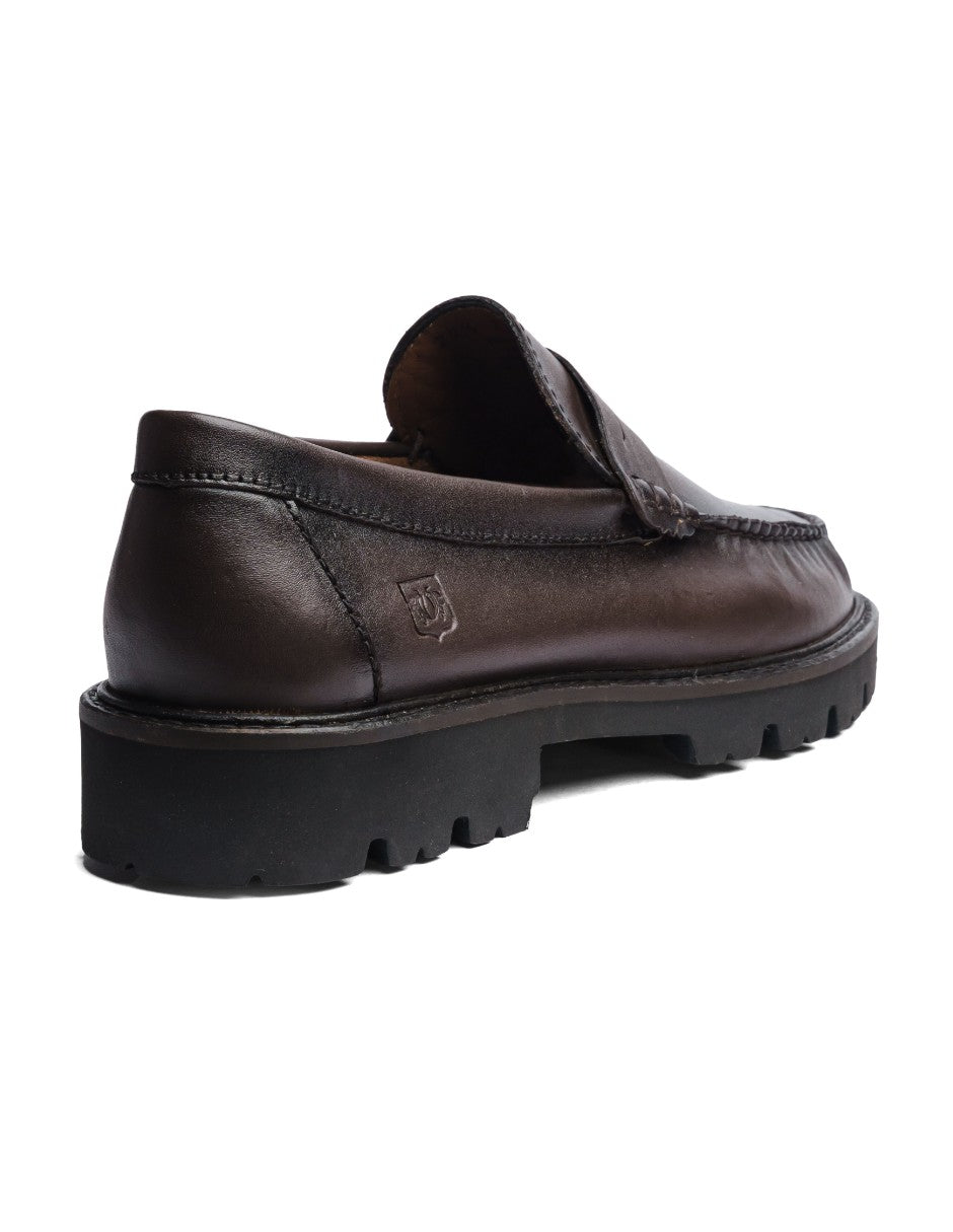 Leather Loafers Chocolate