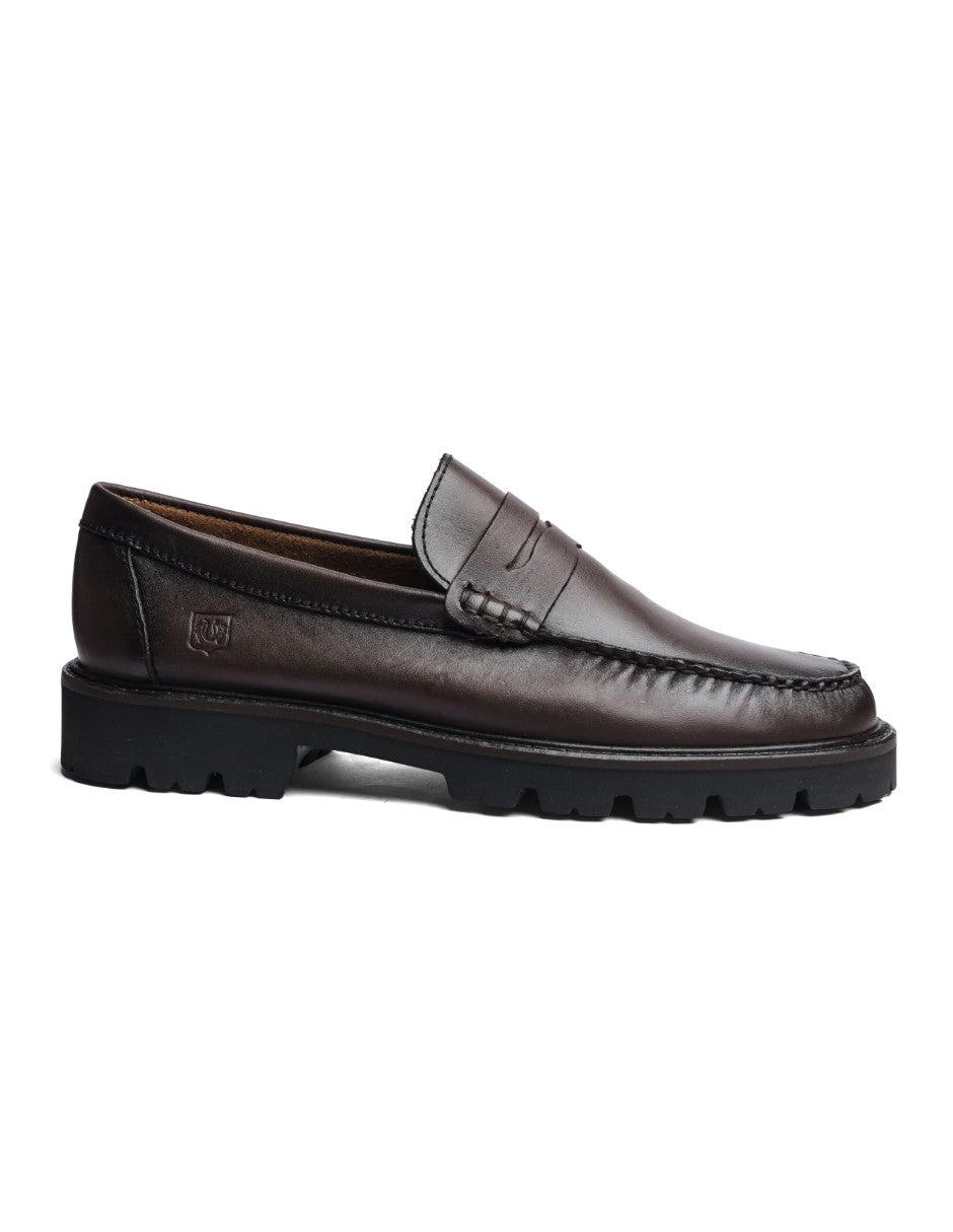 Leather Loafers Chocolate