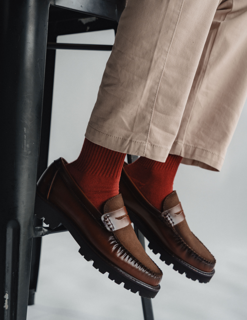 Leather Loafers Brown