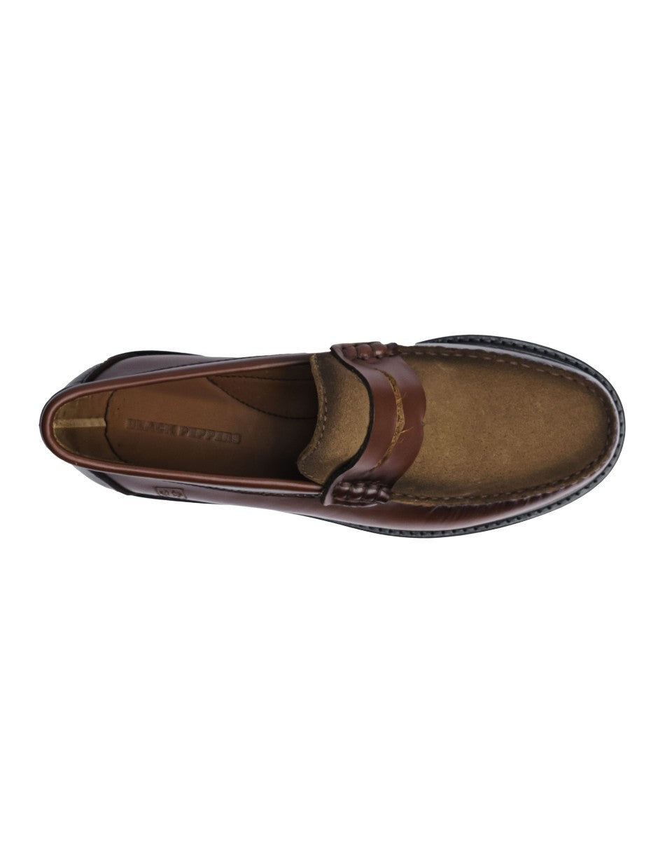 Leather Loafers Brown