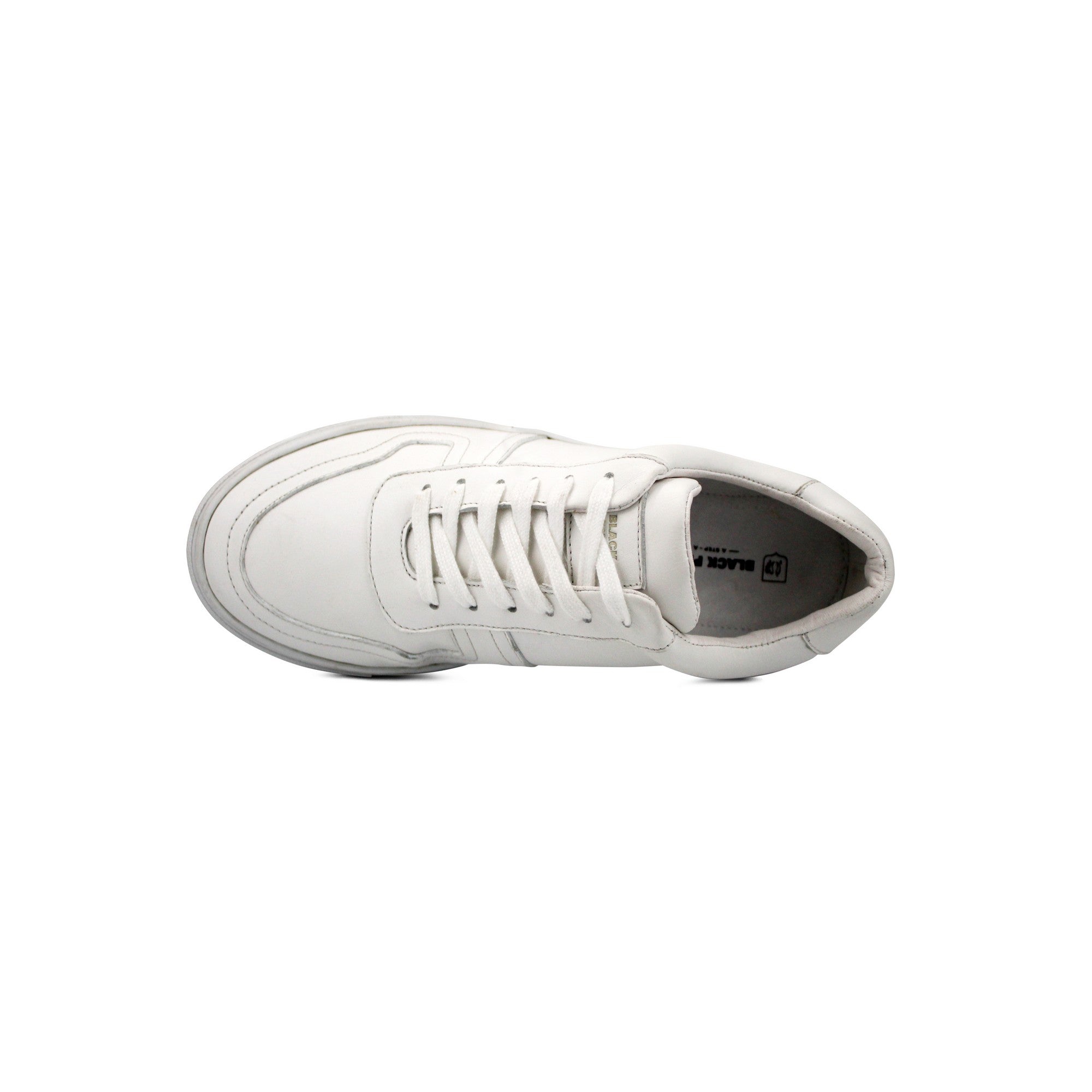 Tenis de Piel Black Peppers Lowtop Leather Sneaker PR Full White