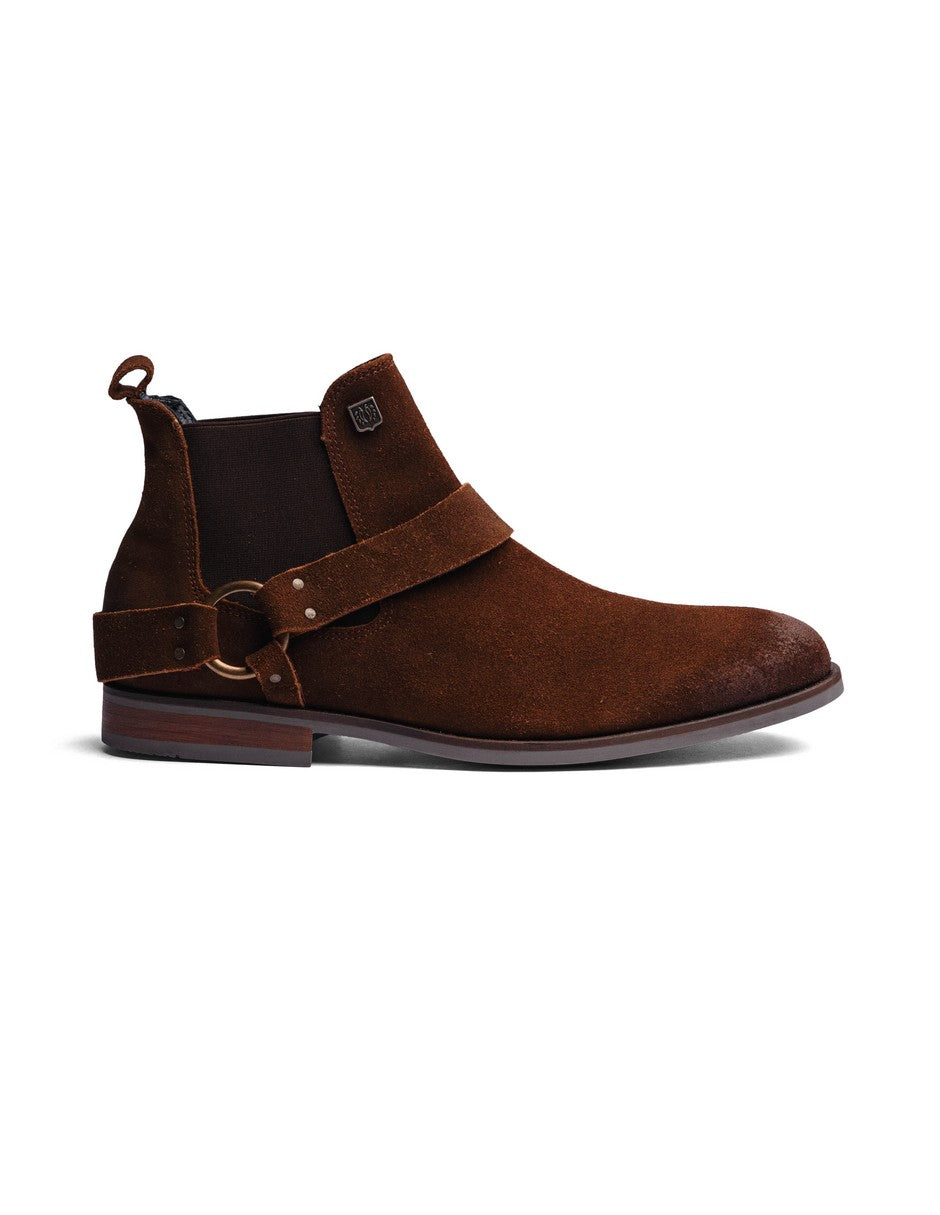 Camel Suede Leather LACE CHELSEA