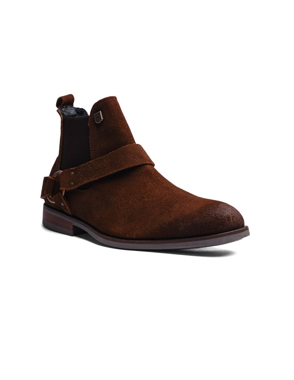 Camel Suede Leather LACE CHELSEA