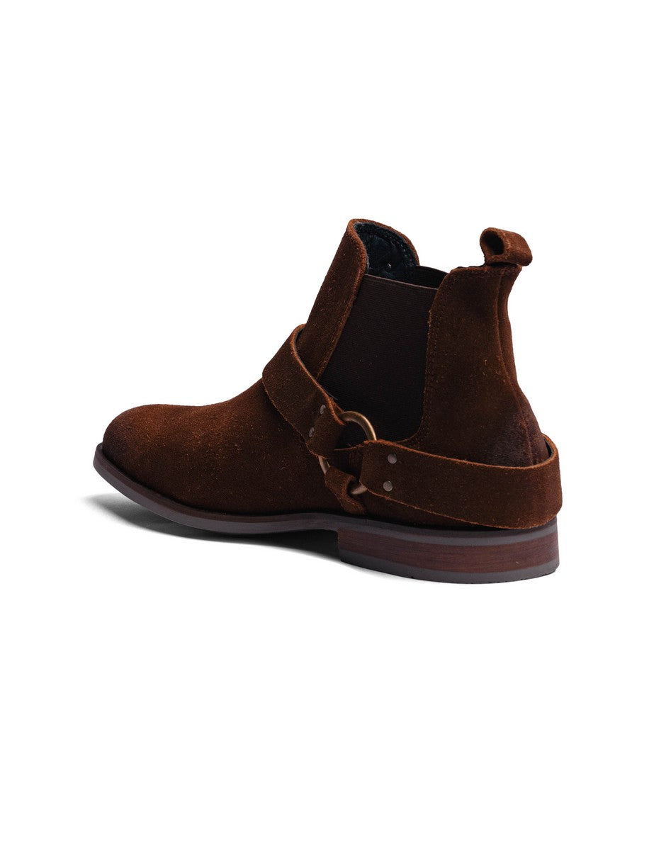 Camel Suede Leather LACE CHELSEA