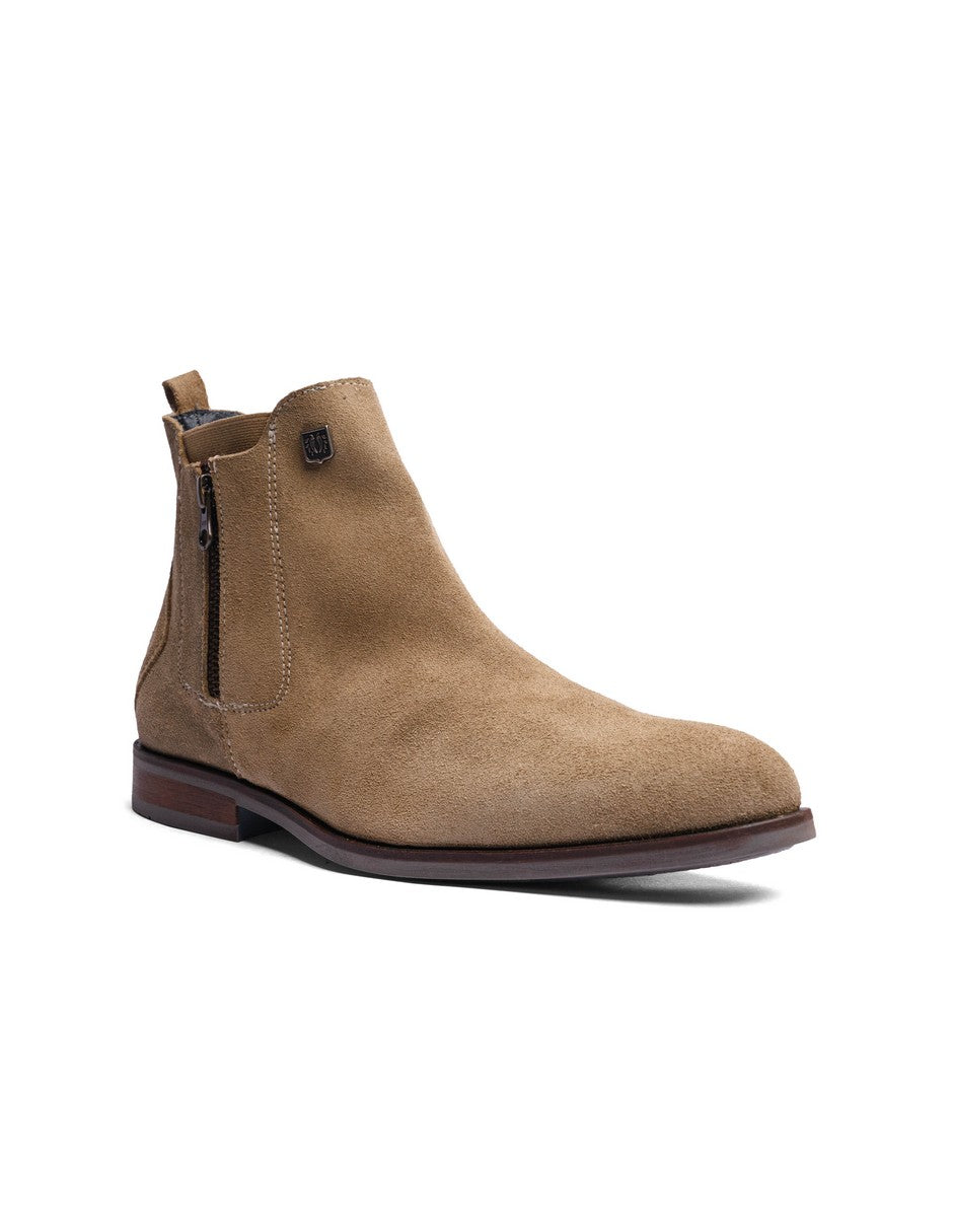 Cream Suede Leather ROCKSTAR CHELSEA
