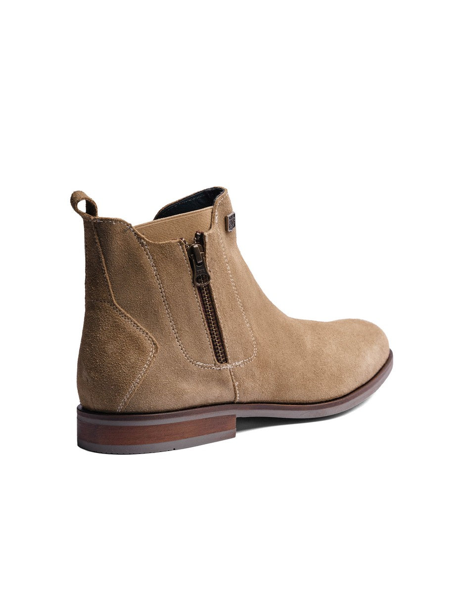 Cream Suede Leather ROCKSTAR CHELSEA