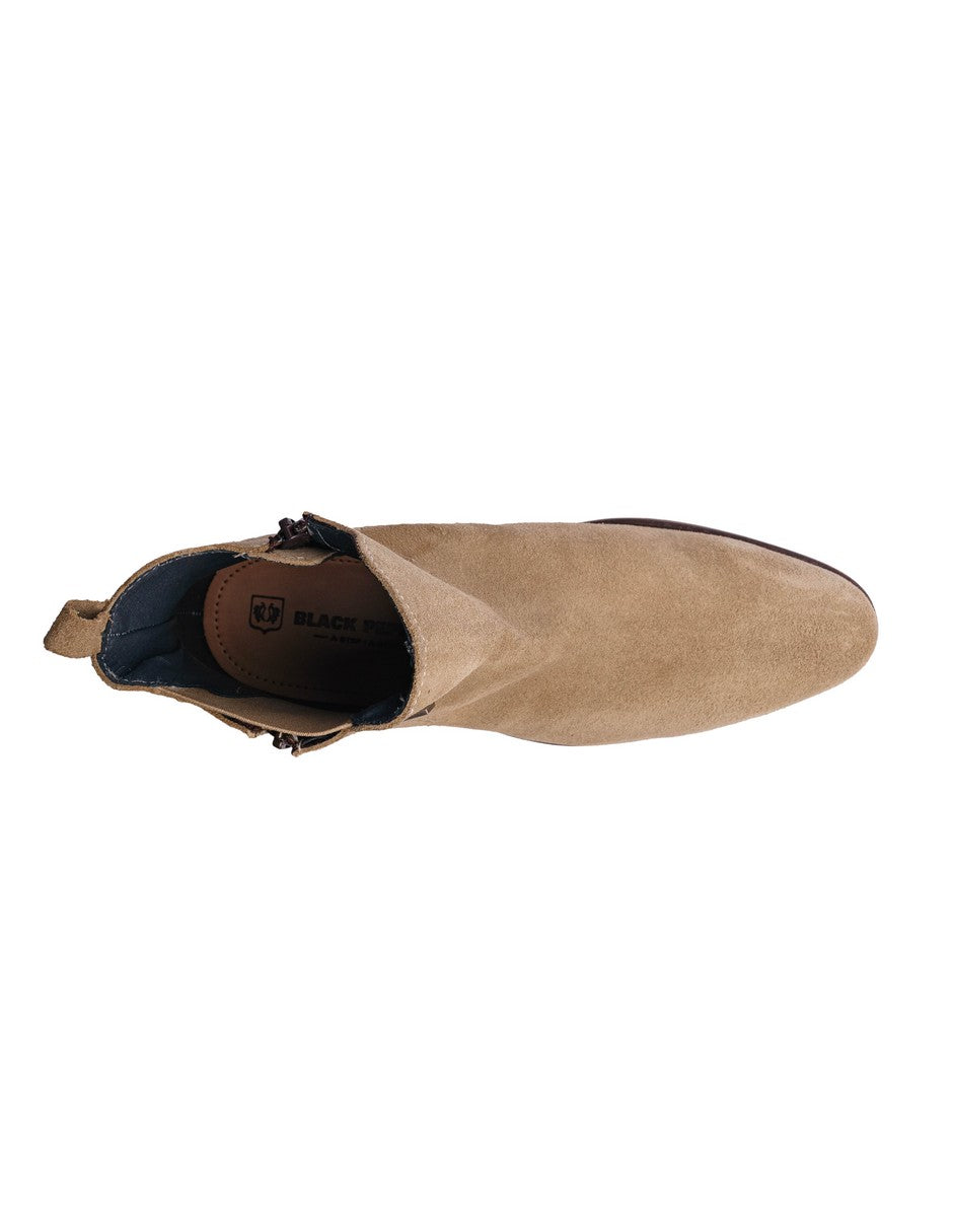 Cream Suede Leather ROCKSTAR CHELSEA
