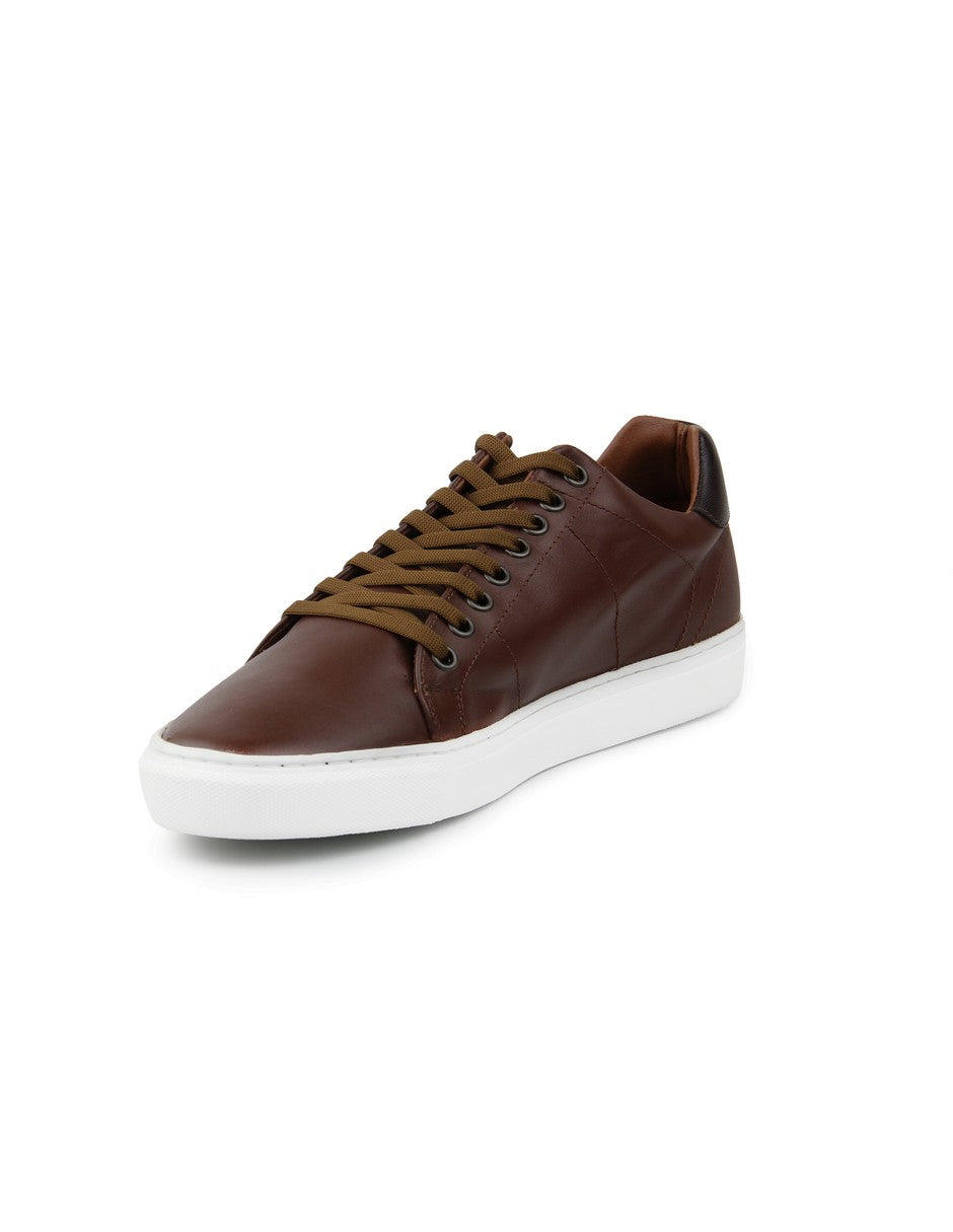 Lowtop Leather Sneaker CORE Camel