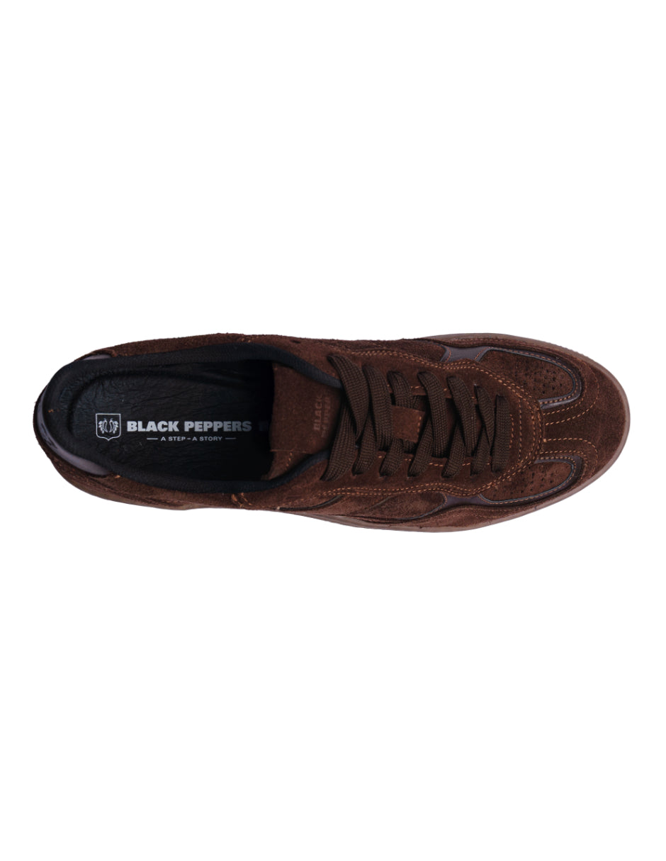 Lowtop Leather Sneaker PARMA Brown