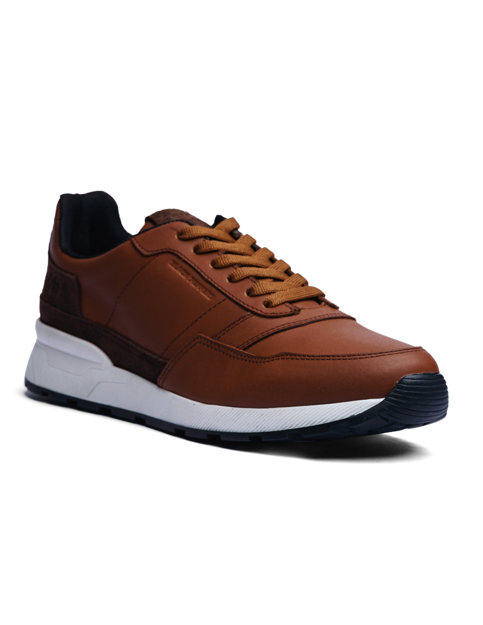 Trainer Leather Sneaker VERONA Camel