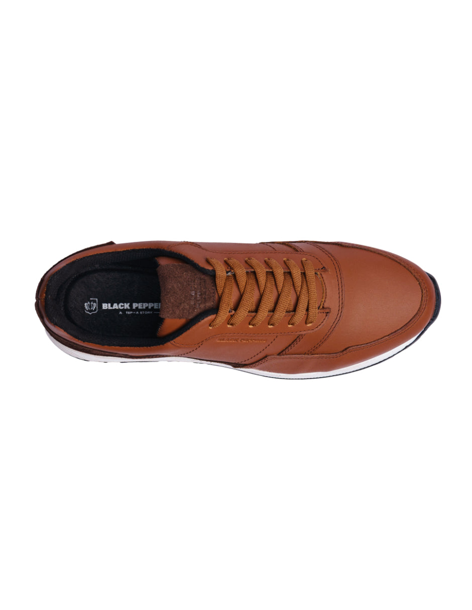 Trainer Leather Sneaker VERONA Camel