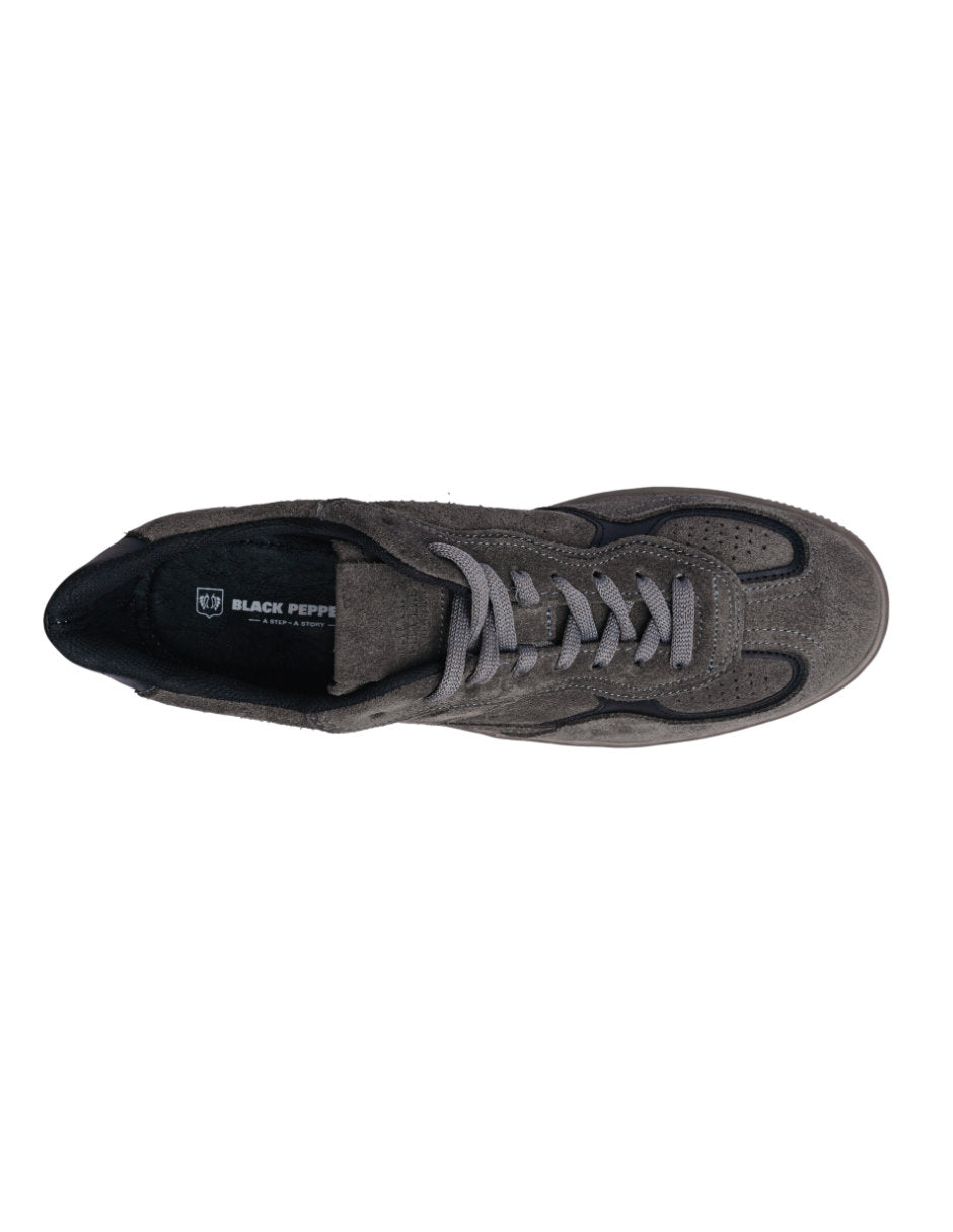 Lowtop Leather Sneaker PARMA Gray
