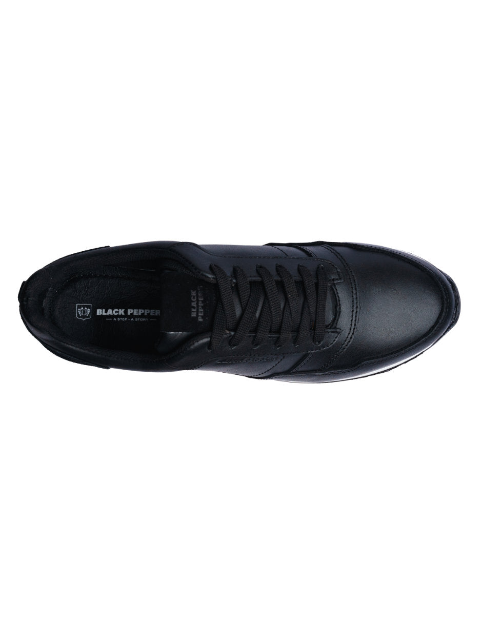 Trainer Leather Sneaker VERONA Black