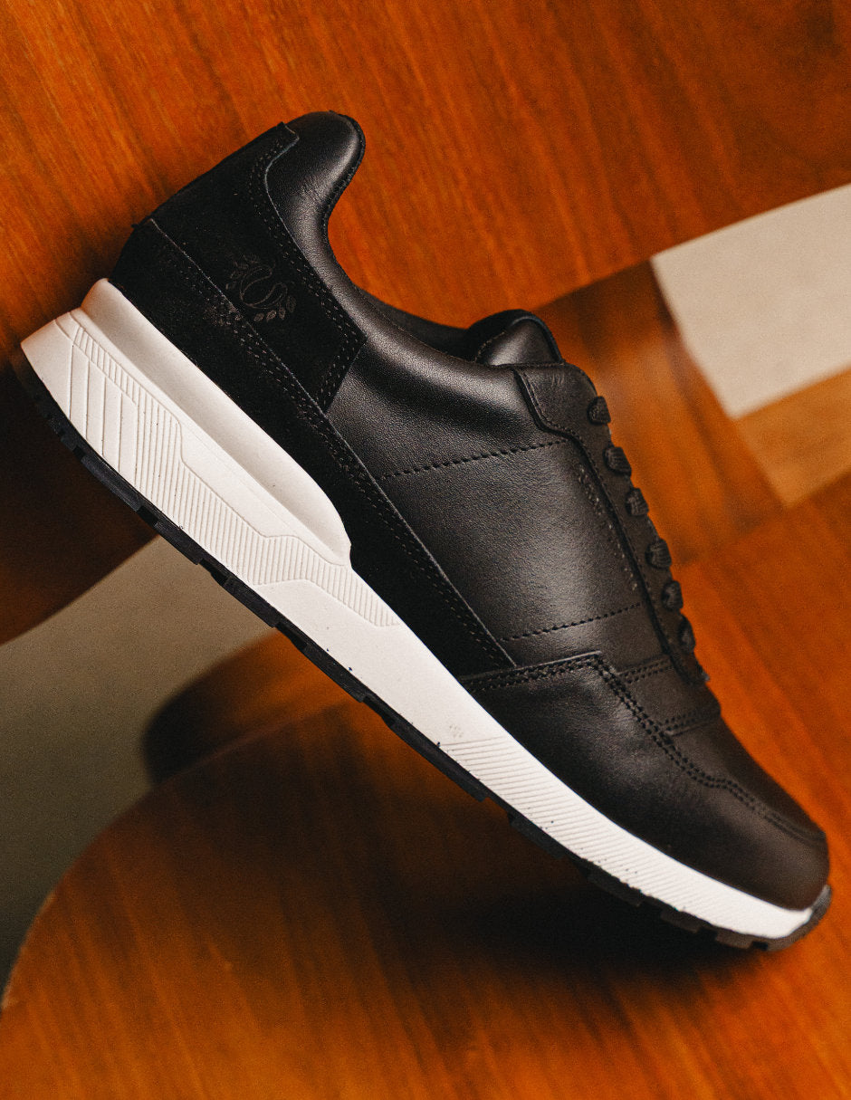 Trainer Leather Sneaker VERONA Black