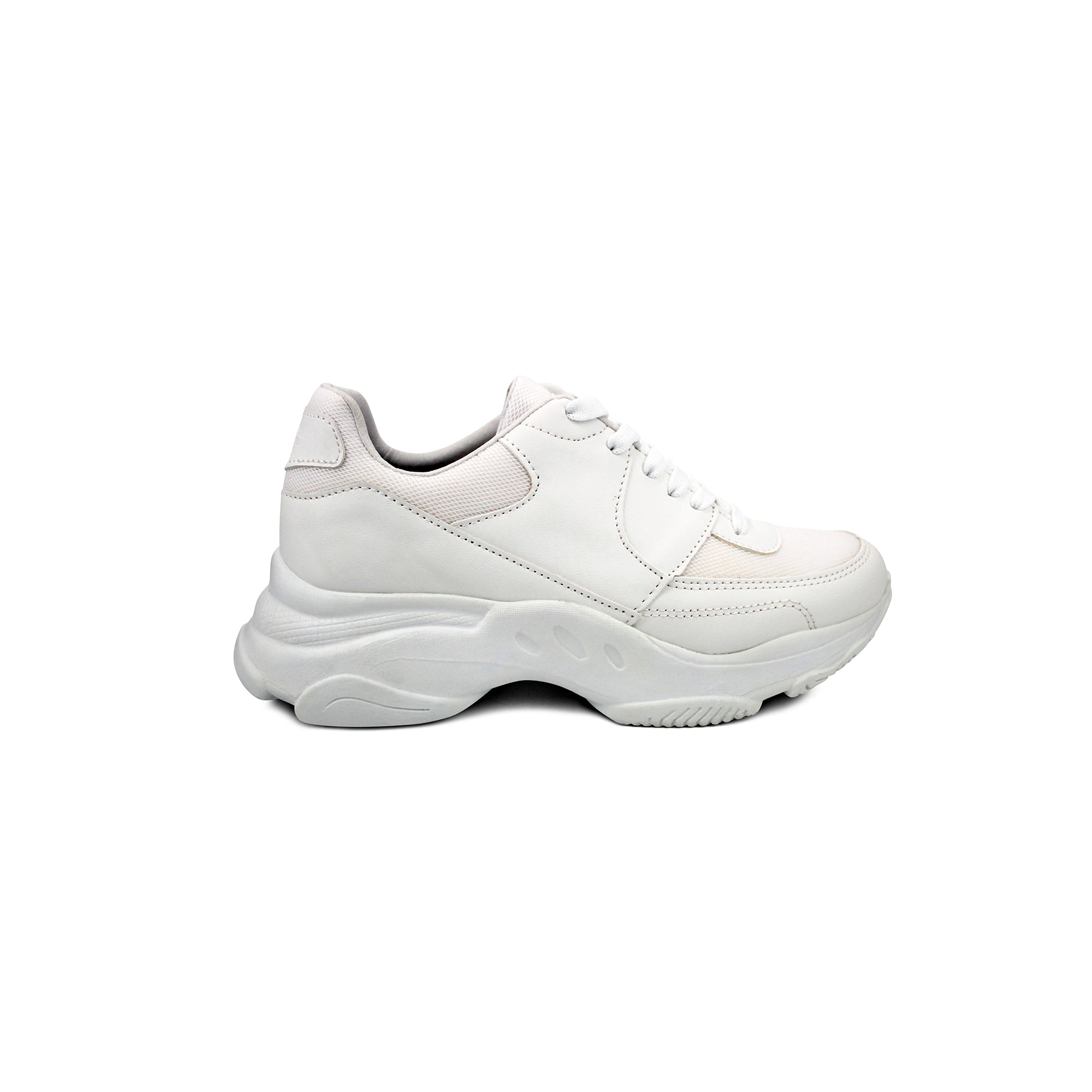 Tenis Black Peppers All White Chunky