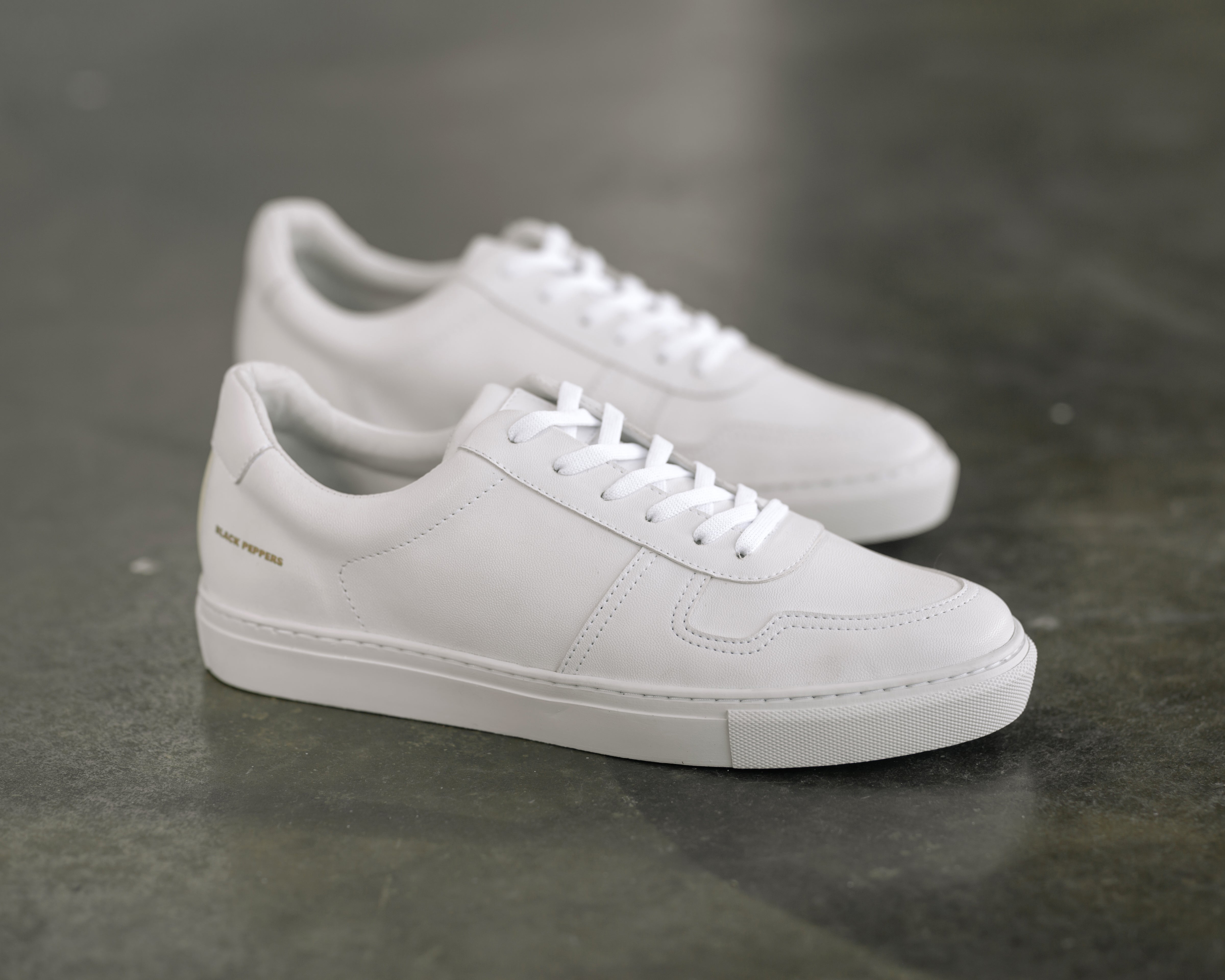 BLACK PEPPERS LOWTOP LEATHER SNEAKER TURIN FULL WHITE