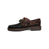 Nauticos Black Peppers Boat Shoes Black/Burgundy