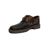 Nauticos Black Peppers Boat Shoes Black/Burgundy